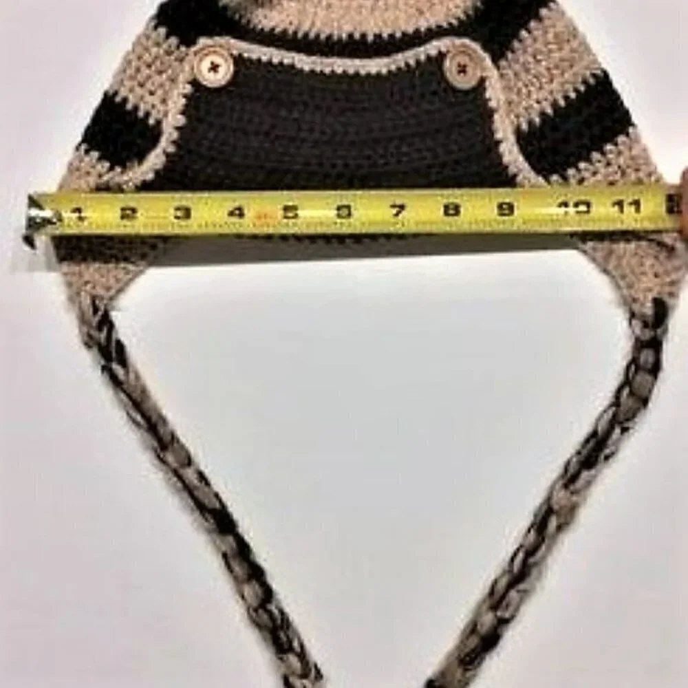 COLOR BLOCK BRAIDS KNIT HAT